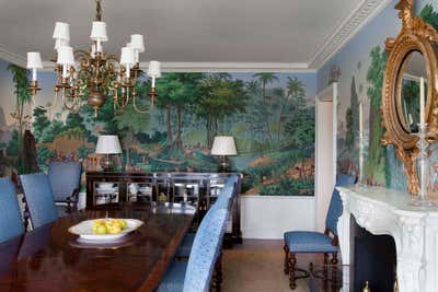 Traditional Dining Room. Greenwich Home by Robert Couturier, Inc..