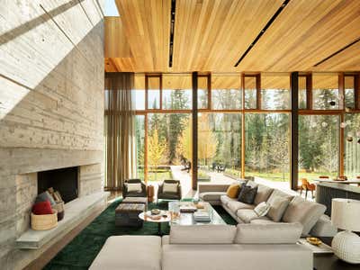 Modern Family Home Living Room. Riverbend by CLB Architects.