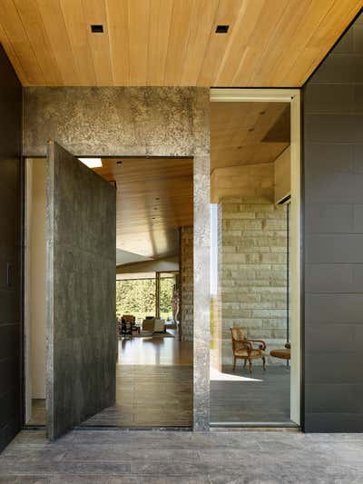  Modern Family Home Entry and Hall. Lefty Ranch by CLB Architects.