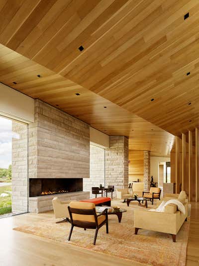  Modern Family Home Living Room. Lefty Ranch by CLB Architects.