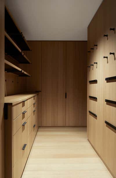 Contemporary Storage Room and Closet. BROOME STREET APARTMENT by Magdalena Keck Interior Design.