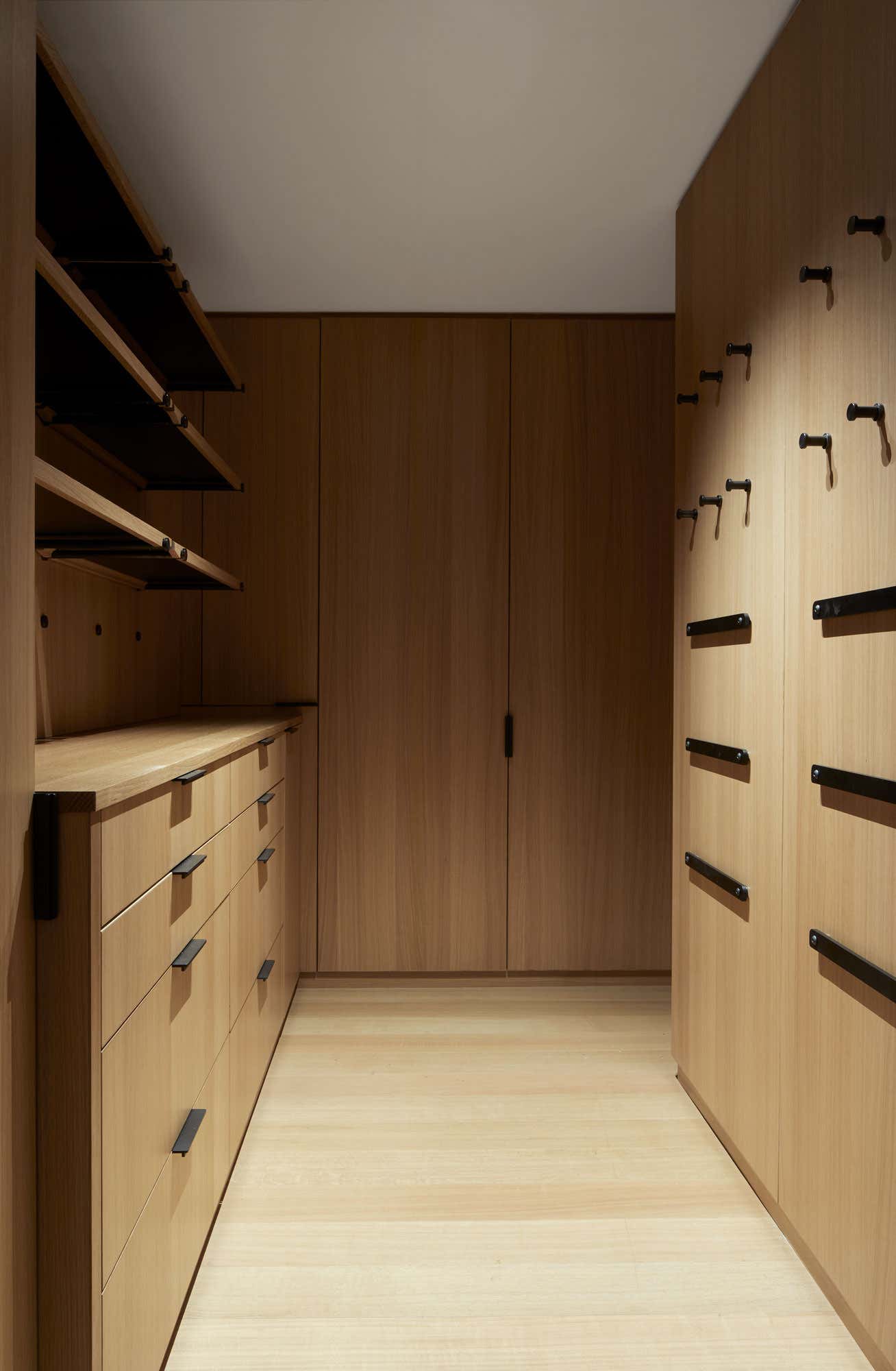 Contemporary Storage Room and Closet