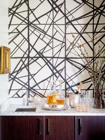  Contemporary Family Home Bar and Game Room. Modern Antiquity  by Tara Shaw Design.