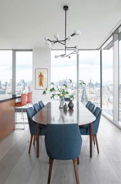 Contemporary Dining Room. Lower Manhattan Apartment by TenBerke.