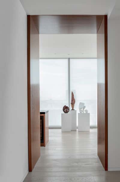 Contemporary Apartment Entry and Hall. Lower Manhattan Apartment by TenBerke.