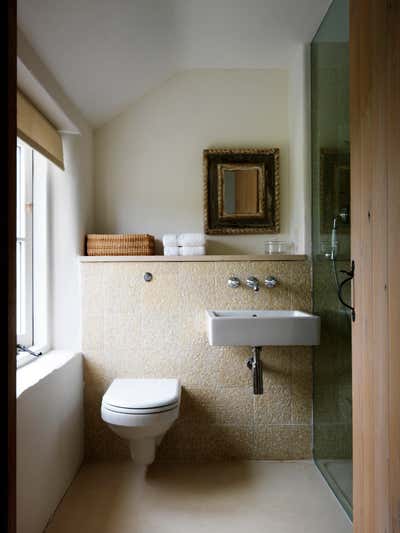  French Beach House Bathroom. COASTAL FAMILY HOME (Cornwall II) by Marion Lichtig.