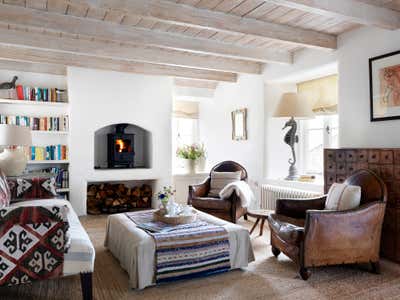  Country French Beach House Living Room. COASTAL FAMILY HOME (Cornwall II) by Marion Lichtig.