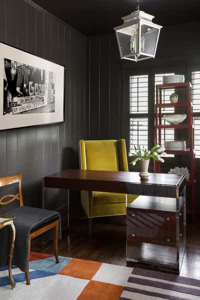  Mid-Century Modern Family Home Office and Study. Price Road  by Jacob Laws Interior Design.