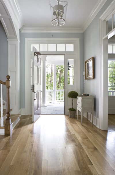  Transitional Family Home Entry and Hall. Mclean by Celia Welch Interiors.