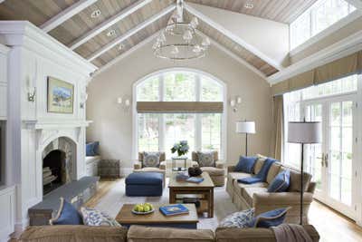  English Country French Family Home Living Room. Mclean by Celia Welch Interiors.