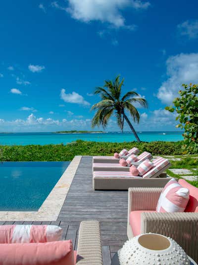  Preppy Beach House Patio and Deck. Bahamas by Kristen Nix Interiors.