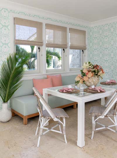  Preppy Tropical Beach House Kitchen. Bahamas by Kristen Nix Interiors.