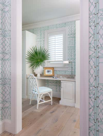  Tropical Beach House Office and Study. Bahamas by Kristen Nix Interiors.