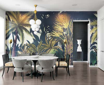  Tropical Dining Room. 4101 Laclede by Jacob Laws Interior Design.