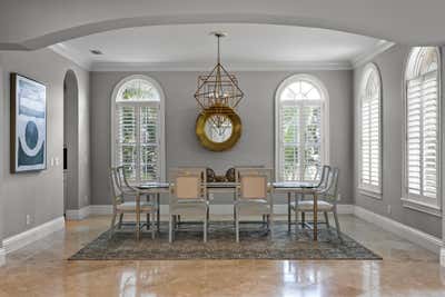 Transitional Dining Room. Waterfront Davis Island by Home Frosting.