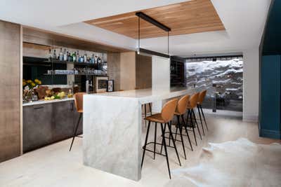  Modern Family Home Bar and Game Room. Springhill by Celia Welch Interiors.