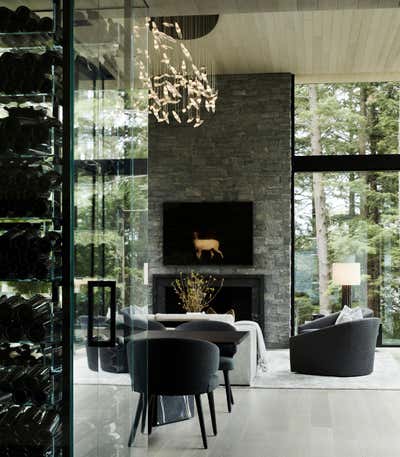  Modern Living Room. Hemlock Cottage by Julie Charbonneau Design.
