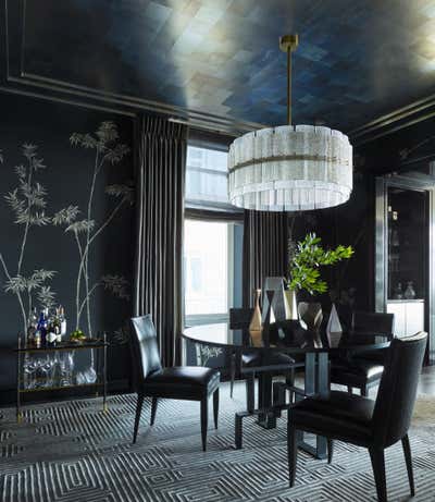 Transitional Apartment Dining Room. Michigan Avenue Pied-à-Terre by Craig & Company.