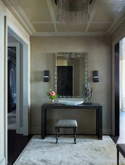  Transitional Apartment Entry and Hall. Michigan Avenue Pied-à-Terre by Craig & Company.