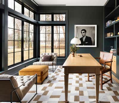  Traditional Organic Family Home Office and Study. Minnesota Residence by Nate Berkus Associates.