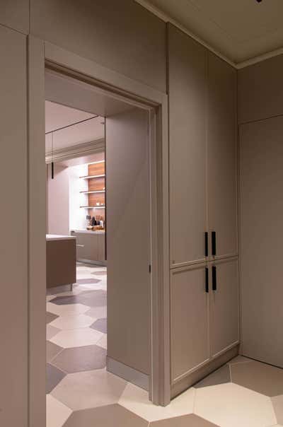 Contemporary Apartment Entry and Hall.  Quiet Harbor by Otodesign Studio.