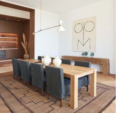  Modern Family Home Dining Room. Sarbonne Road by Martha Mulholland Interior Design.
