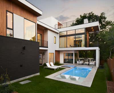 Modern Family Home Exterior. South Austin by SLIC Design.