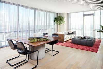  Industrial Apartment Dining Room. Seaholm Condo by SLIC Design.