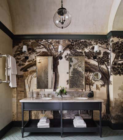 French Bathroom. Jordan Vineyard & Winery Suites by Maria Khouri Haidamus Interiors.
