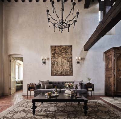 French Country Mixed Use Living Room. Jordan Vineyard & Winery Suites by Maria Khouri Haidamus Interiors.