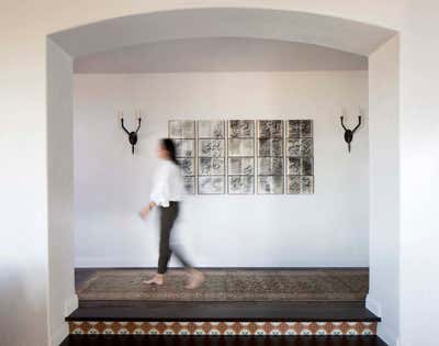  Mediterranean Entry and Hall. La Jolla Home by Maria Khouri Haidamus Interiors.