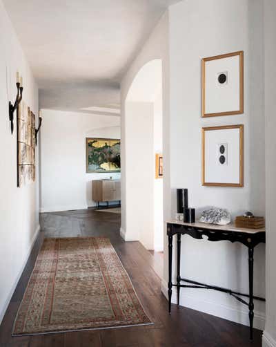  Mediterranean Family Home Entry and Hall. La Jolla Home by Maria Khouri Haidamus Interiors.