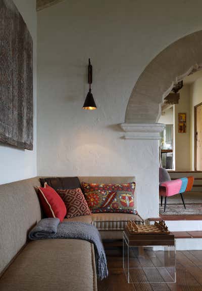  Craftsman Family Home Living Room. Spanish Colonial Home by Maria Khouri Haidamus Interiors.