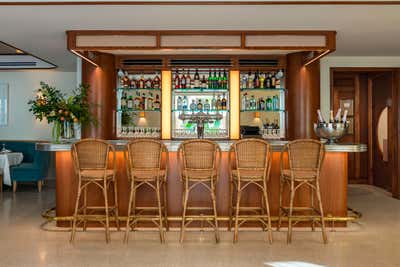  Art Deco Mediterranean Restaurant Dining Room. Le Bilboquet Palm Beach by David Lucido.