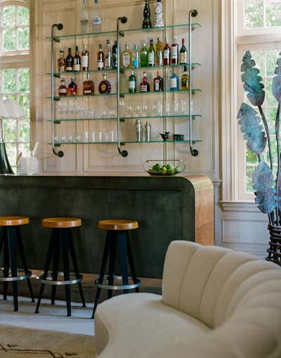  French Family Home Bar and Game Room. Palm Beach Estate by David Lucido.
