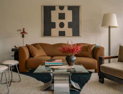  Mid-Century Modern Bachelor Pad Living Room. West Village Apartment by David Lucido.