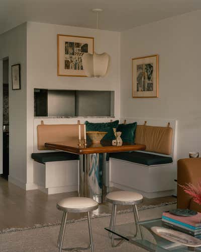  Art Deco Mid-Century Modern Bachelor Pad Dining Room. West Village Apartment by David Lucido.