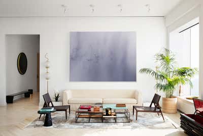  Contemporary Apartment Living Room. Park Avenue Pied-a-terre  by Tarek Shamma.
