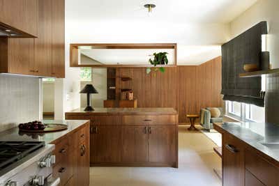  Mid-Century Modern Minimalist Family Home Kitchen. Los Angeles Midcentury by Corinne Mathern Studio.