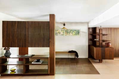  Mid-Century Modern Family Home Entry and Hall. Los Angeles Midcentury by Corinne Mathern Studio.