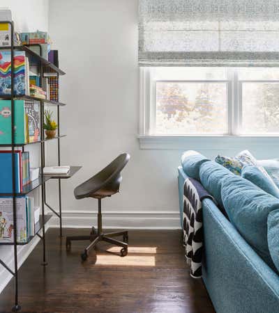  Preppy Family Home Workspace. Larchmont House by J Morris Design LLC.