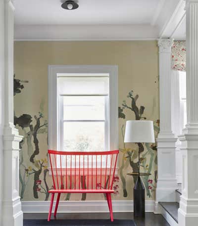  Preppy Entry and Hall. Larchmont House by J Morris Design LLC.