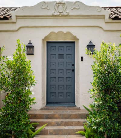  Traditional Eclectic Family Home Exterior. West Hollywood Bungalow  by Ecc Interior Design.
