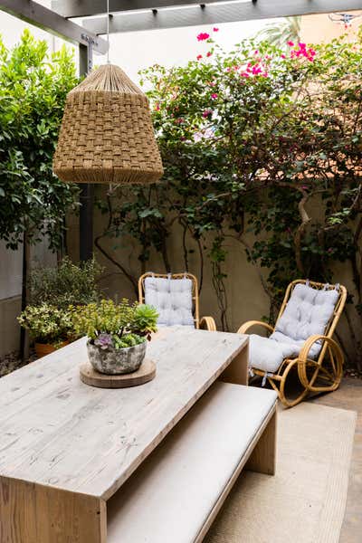  Bohemian Eclectic Family Home Exterior. West Hollywood Bungalow  by Ecc Interior Design.