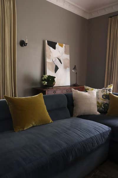 Eclectic Family Home Living Room. Spanish Revival  by Jennifer Miller Studio.