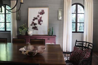  Traditional Eclectic Dining Room. Santa Monica Classic by Jennifer Miller Studio.