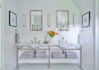  Country Country House Bathroom. Wildwood, English Stone Cottage by Roughan Interiors.