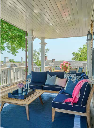 Modern Patio and Deck. Nantucket Captain's House by Roughan Interior.