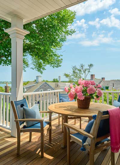  Modern Traditional Family Home Patio and Deck. Nantucket Captain's House by Roughan Interior.