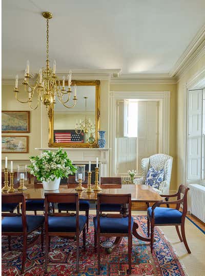  Modern Family Home Dining Room. Nantucket Captain's House by Roughan Interior.